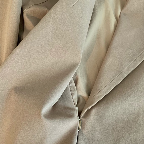 YSL Silk Beige Skirt Blazer Suit Work Wear - Picture 9 of 11